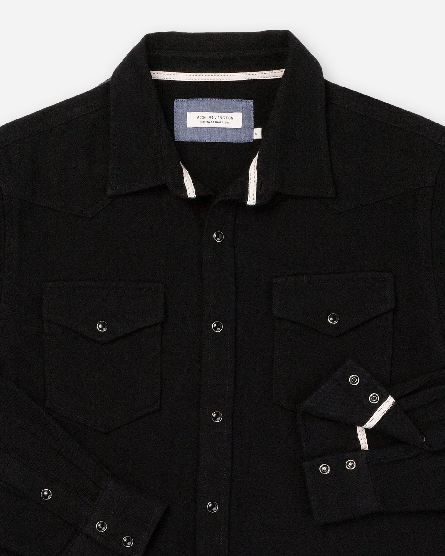 Winter Flannel - Western Shirt - Black Black