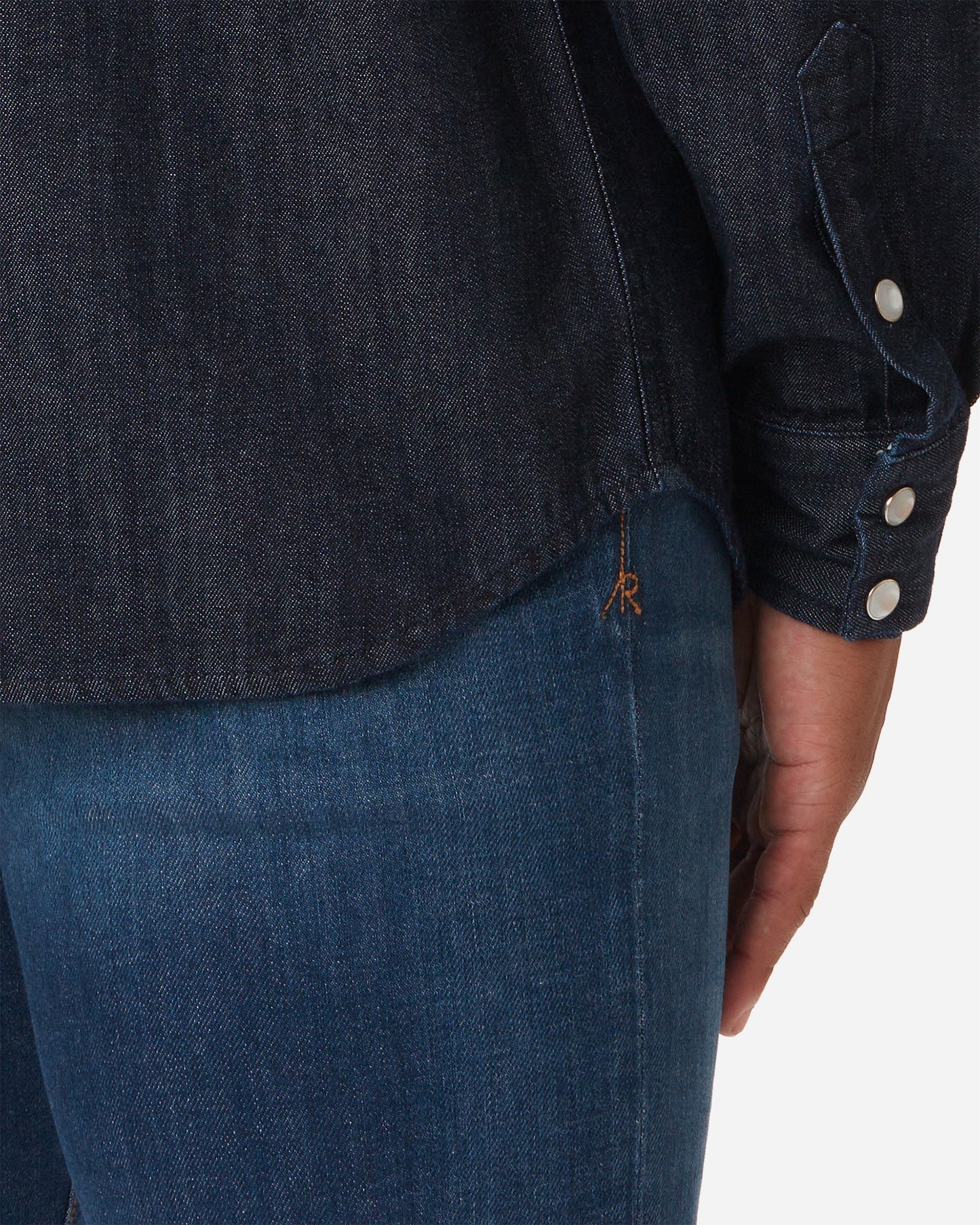 Mid Weight Denim - Western Shirt - Indigo Rinse