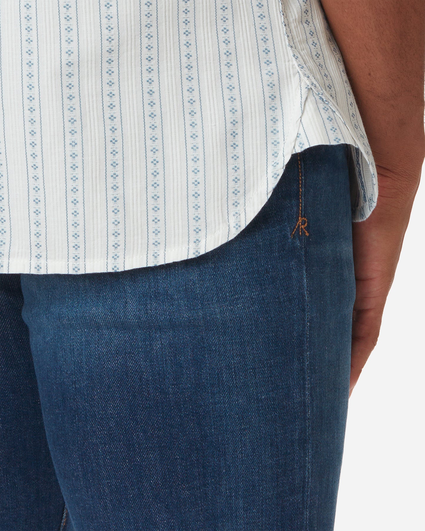Light Weight- Tailored Shirt - Diamond Stripe