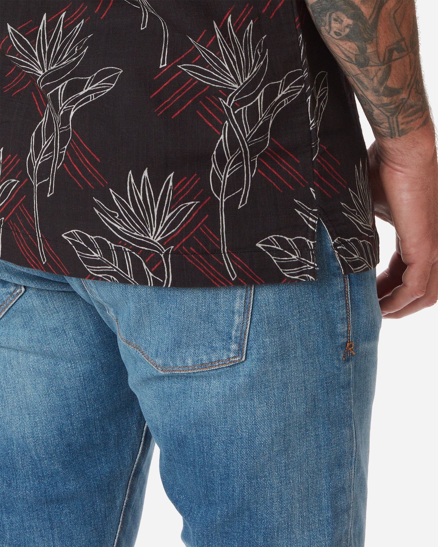 Double Gauze- Camp Shirt- Night Bird