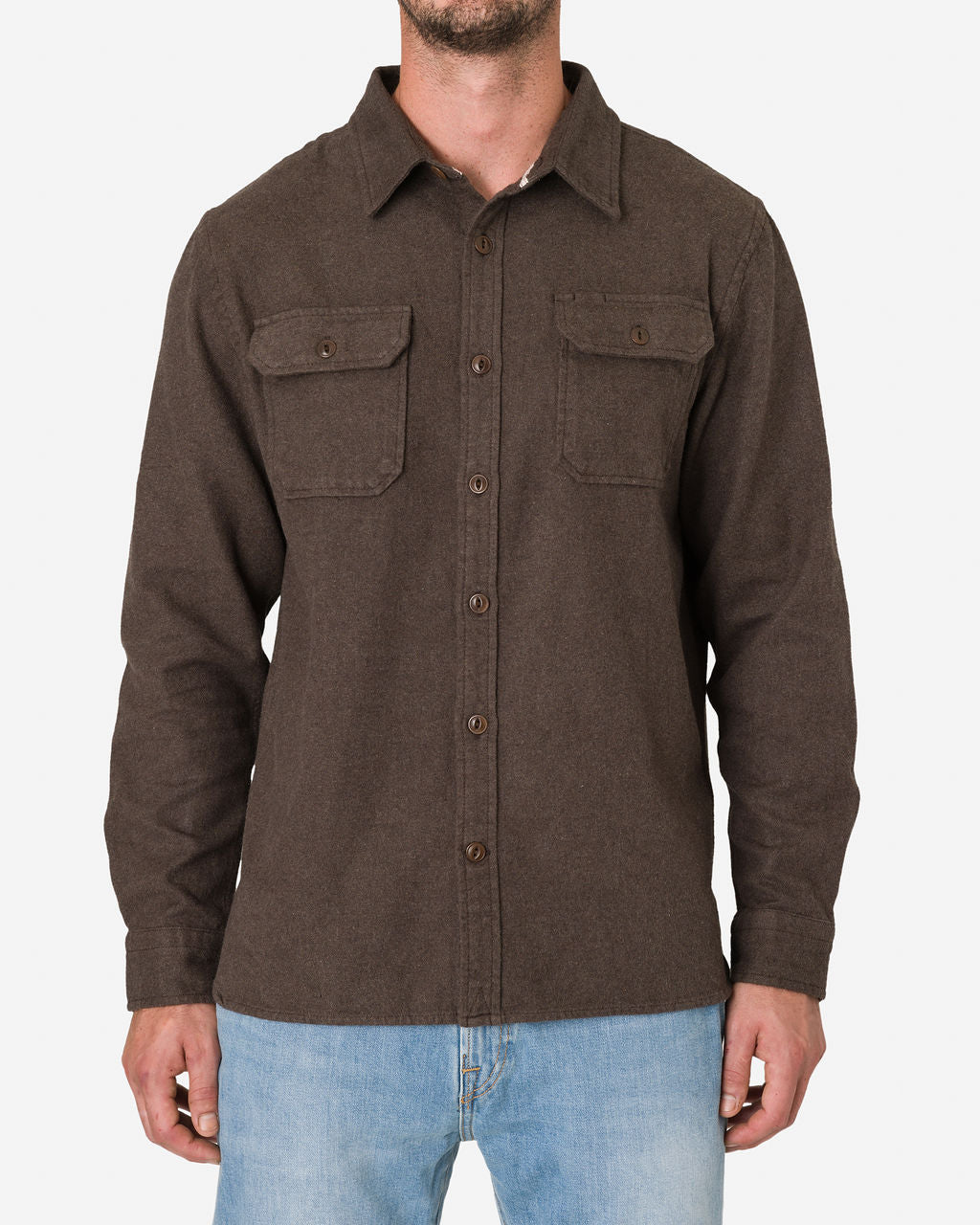 Winter Flannel - Utility Shirt - Cedar