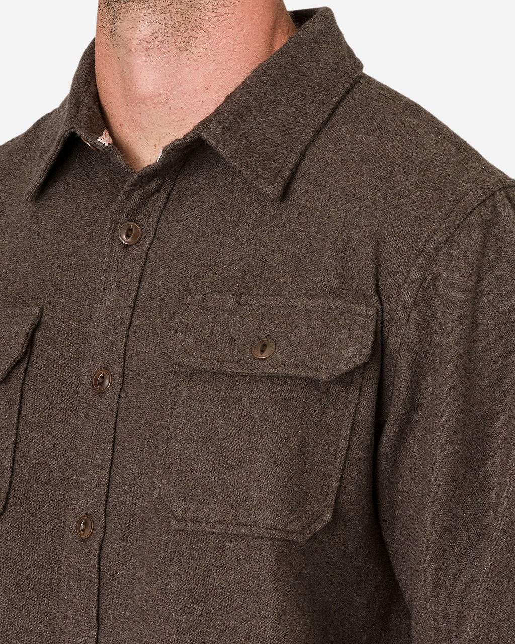 Winter Flannel - Utility Shirt - Cedar