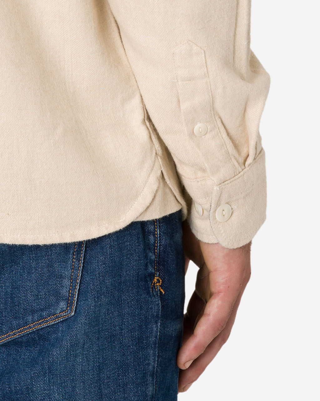 Winter Flannel - Utility Shirt - Ecru