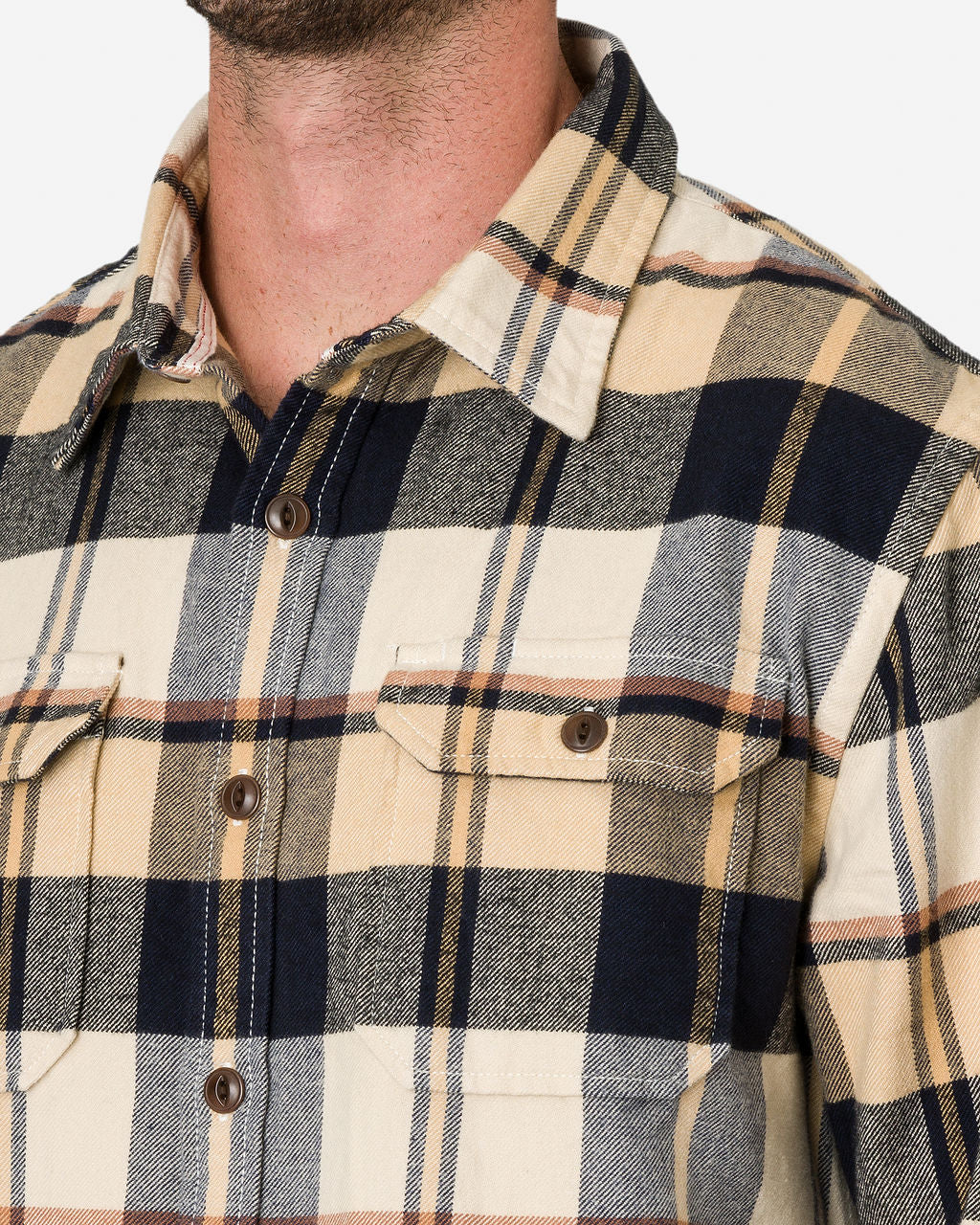 Winter Flannel - Utility Shirt - Midnight Dune