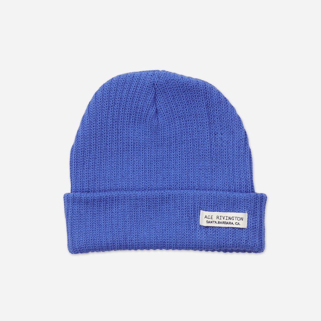 Organic Cotton Beanie - Bluebell
