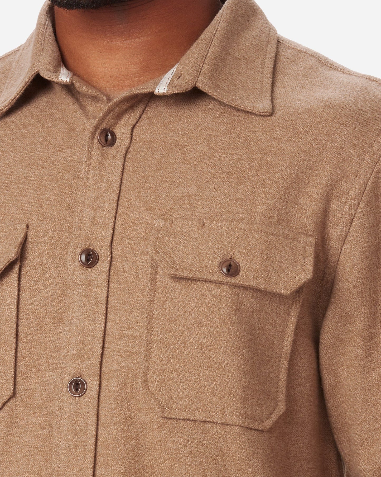 Winter Flannel - Utility Shirt - Camel