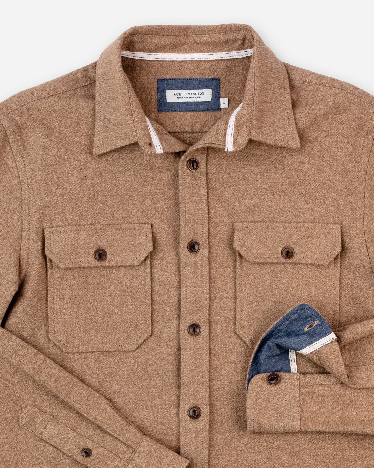 Winter Flannel - Utility Shirt - Camel