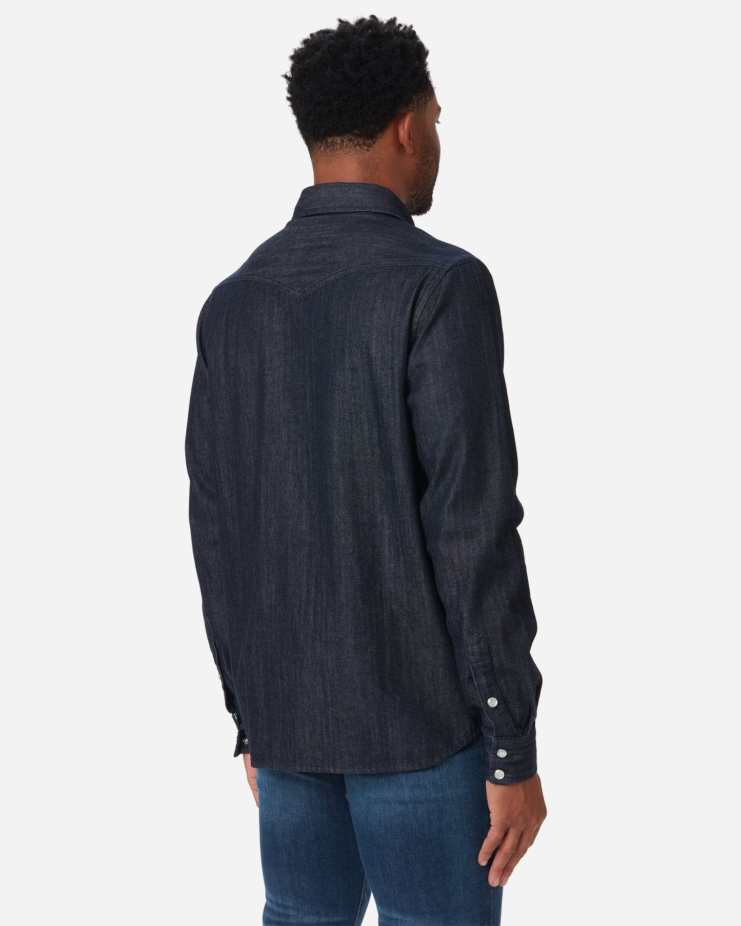 Mid Weight Denim - Western Shirt - Indigo Rinse