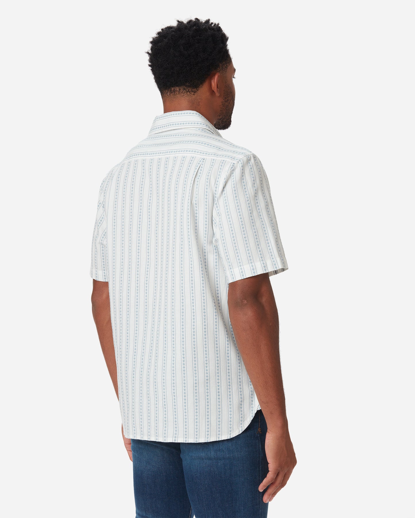 Light Weight- Tailored Shirt - Diamond Stripe