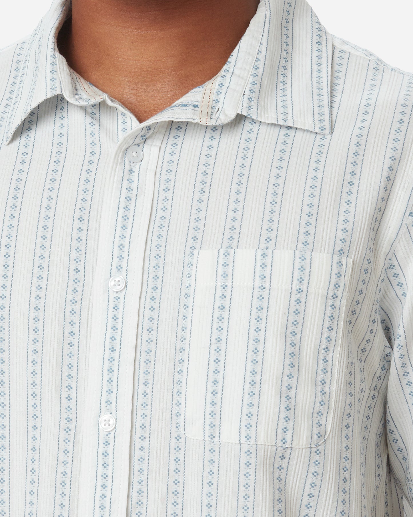 Light Weight- Tailored Shirt - Diamond Stripe