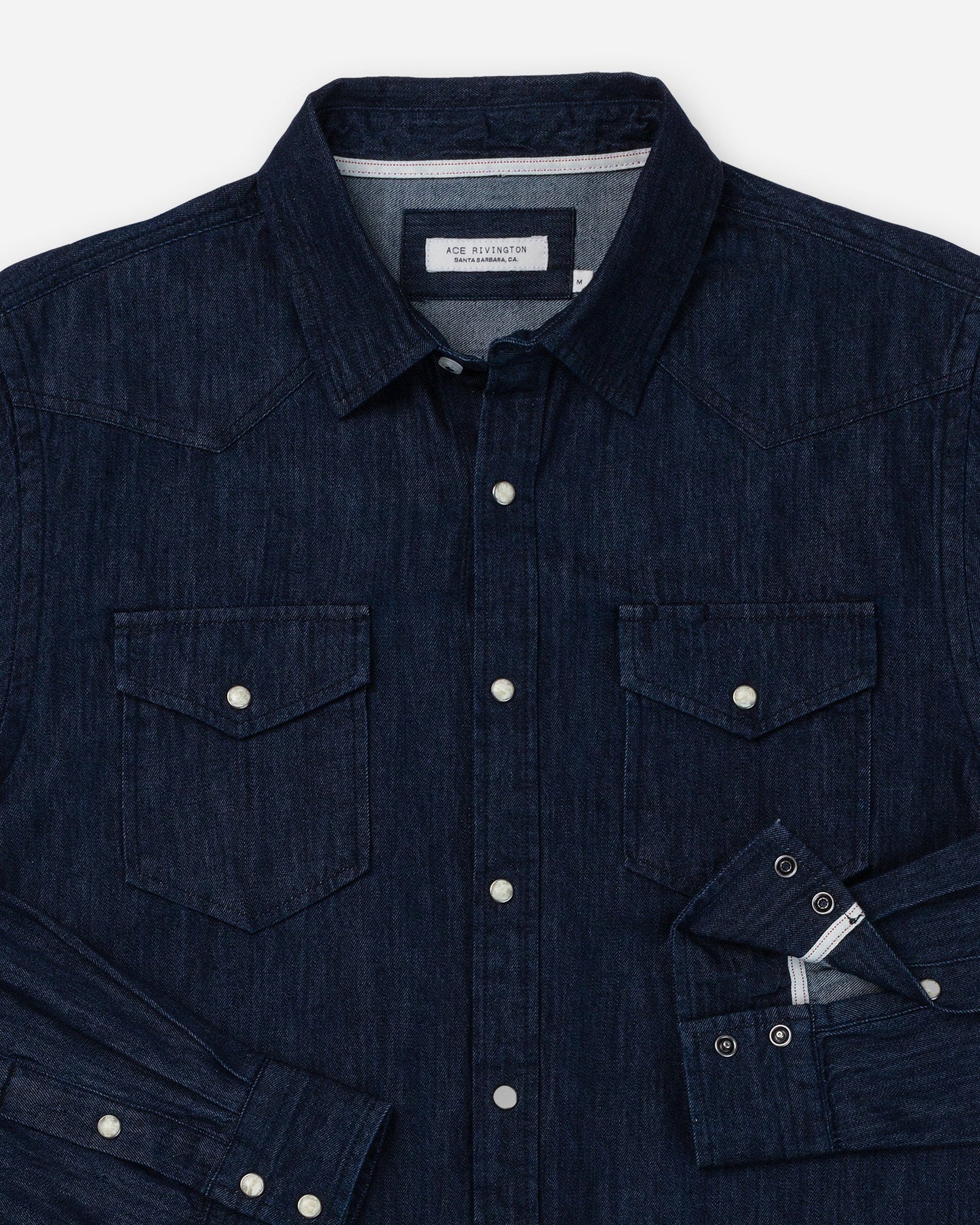 Mid Weight Denim - Western Shirt - Indigo Rinse