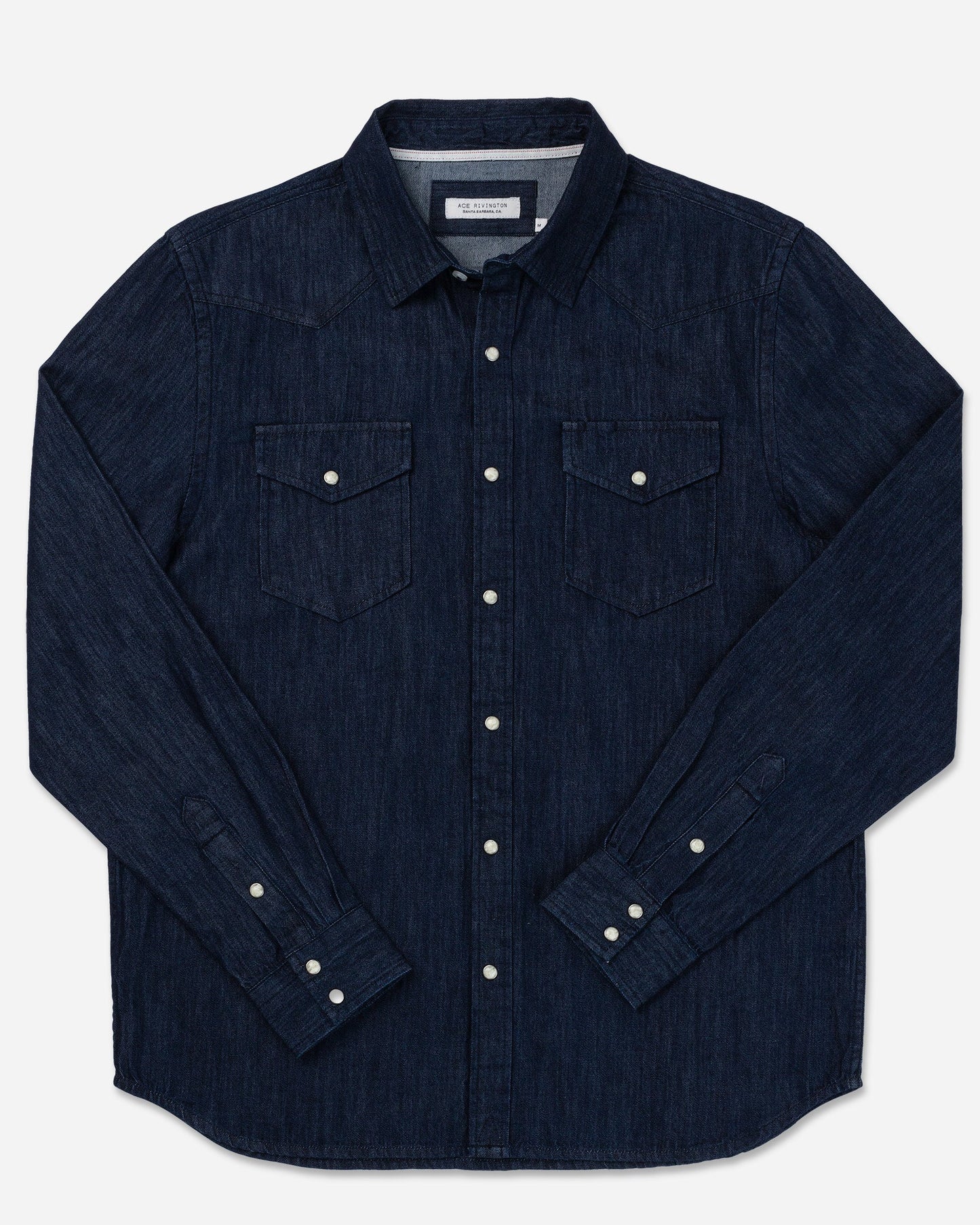 Mid Weight Denim - Western Shirt - Indigo Rinse