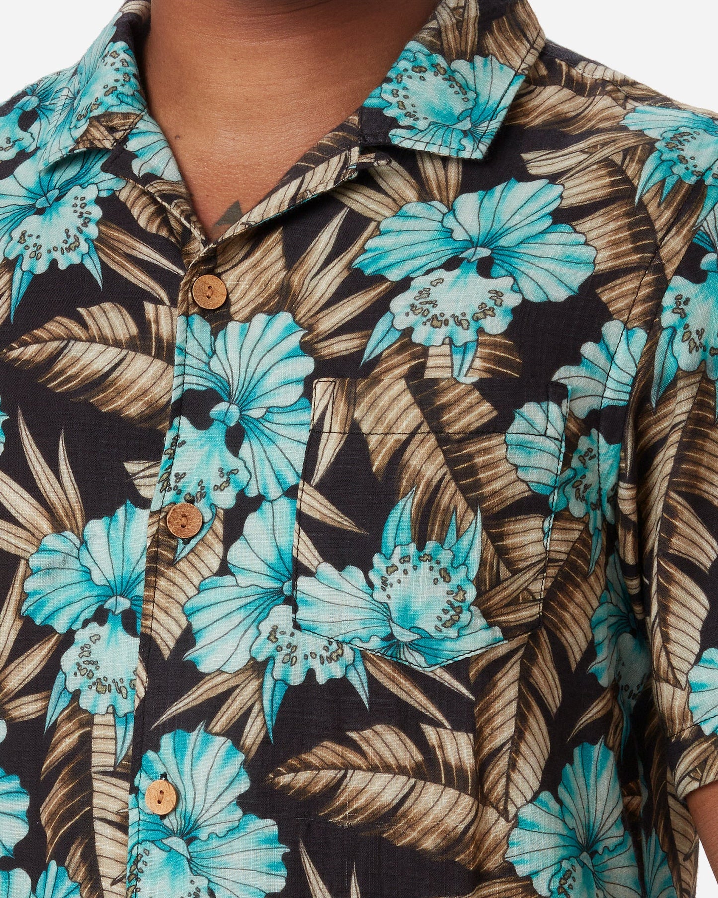 Double Gauze - Camp Shirt - Electric Floral