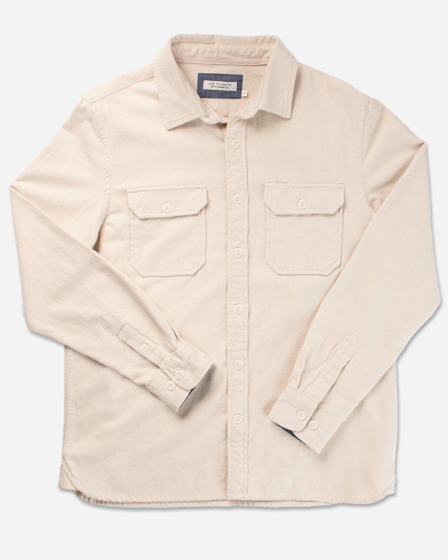 Winter Flannel - Utility Shirt - Ecru