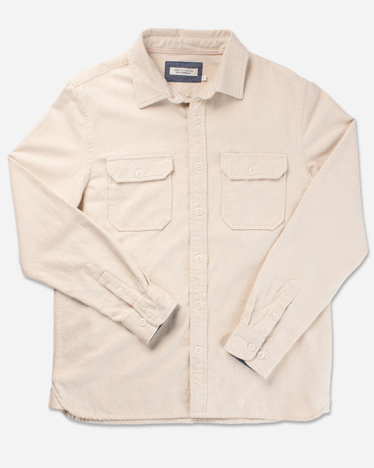 Winter Flannel - Utility Shirt - Ecru