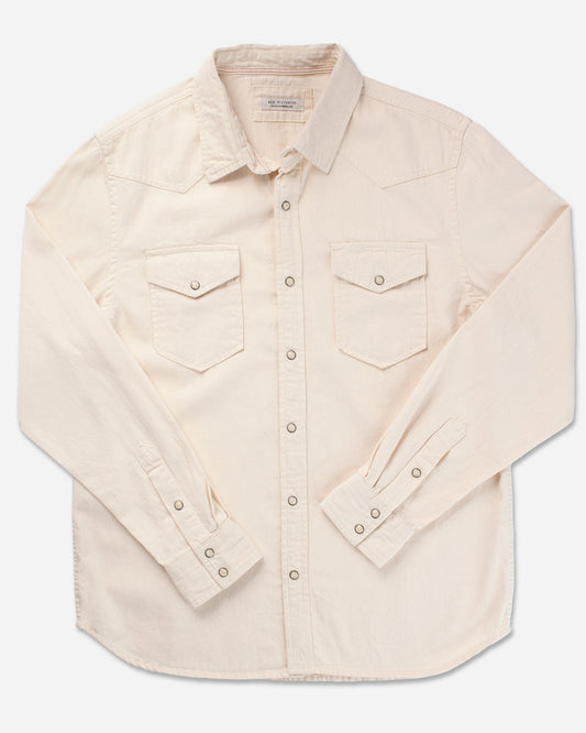 Mid Weight Denim - Western Shirt - Ecru Rinse