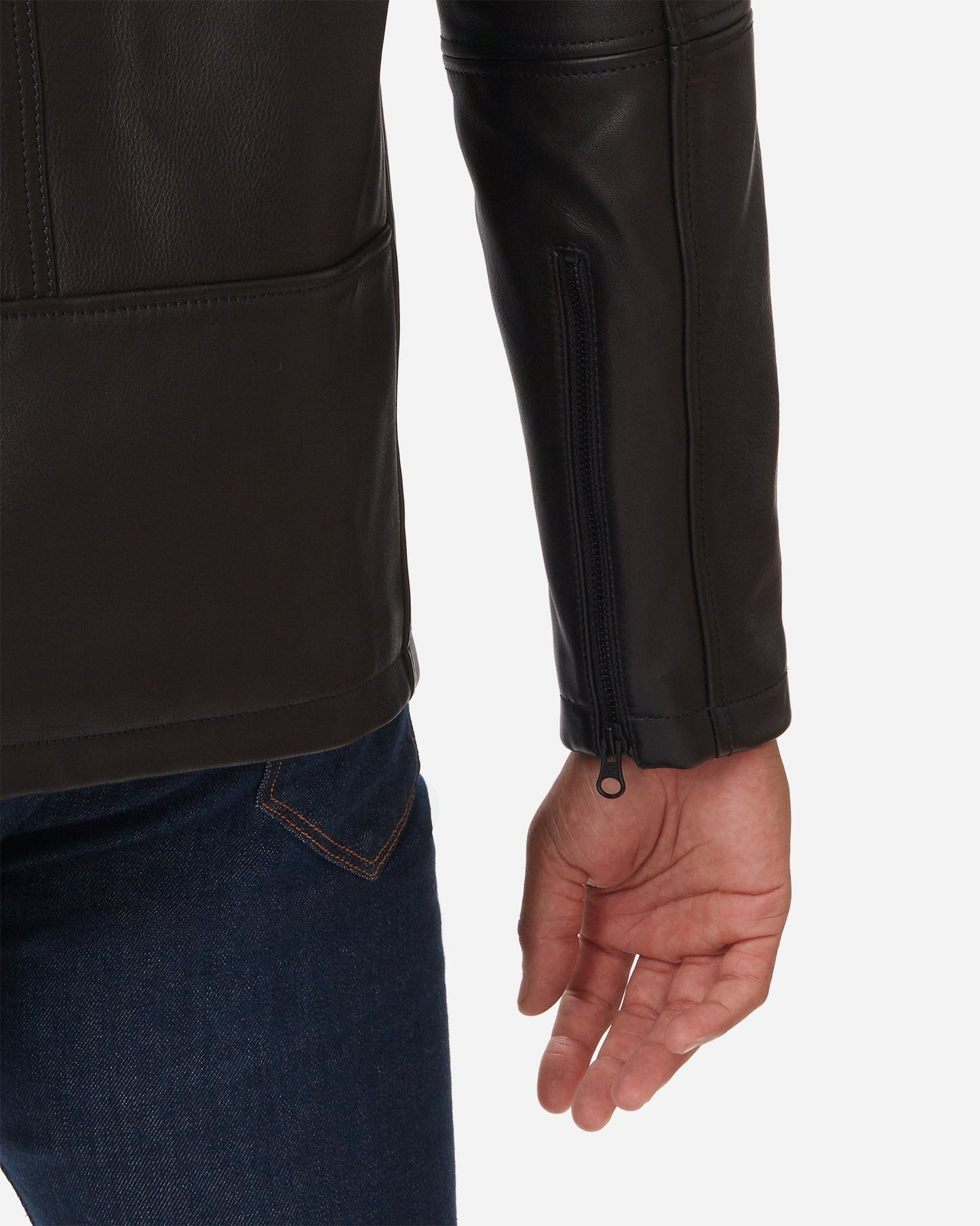 Cowhide  - Cafe Racer Jacket - Vintage Black