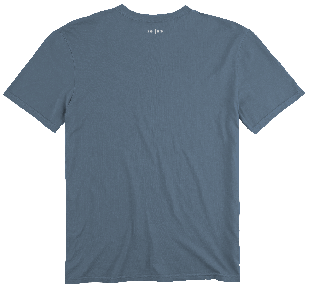 Supima Tee - Crewneck SS - Lucchese Denim Blue