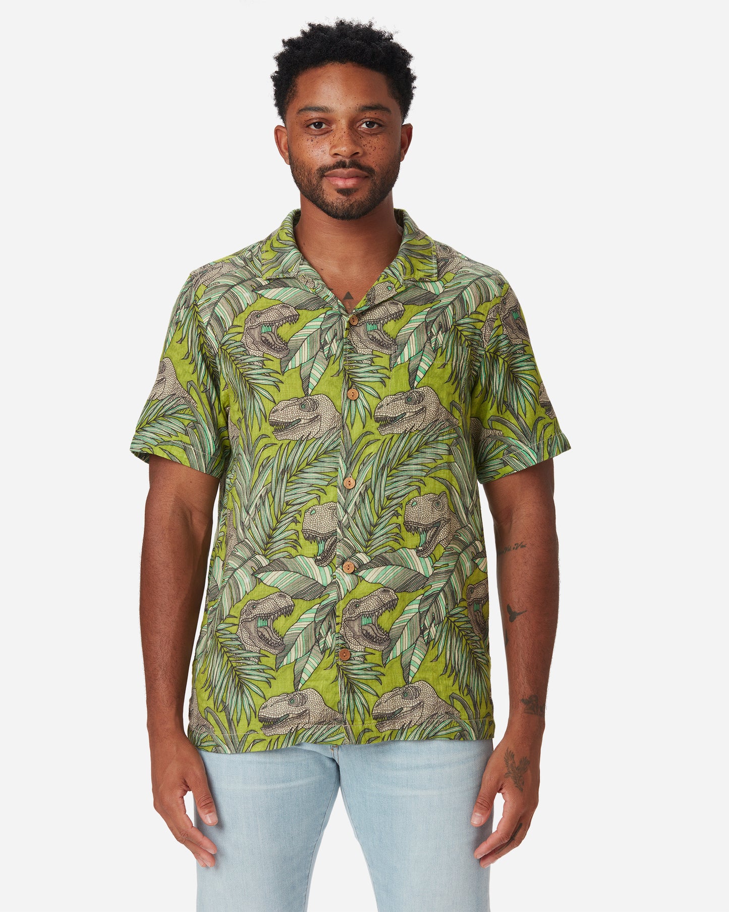 Double Gauze- Camp Shirt- Man Eater