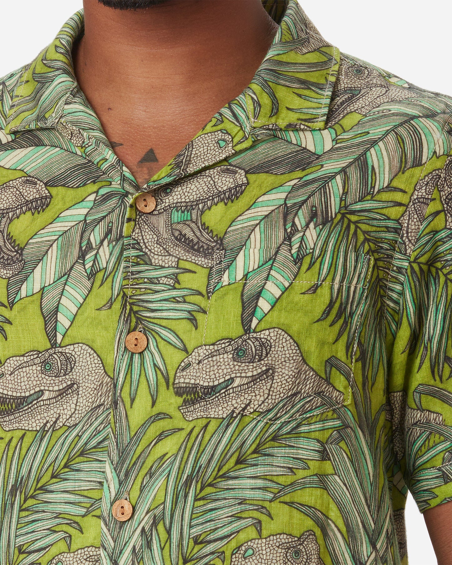 Double Gauze- Camp Shirt- Man Eater