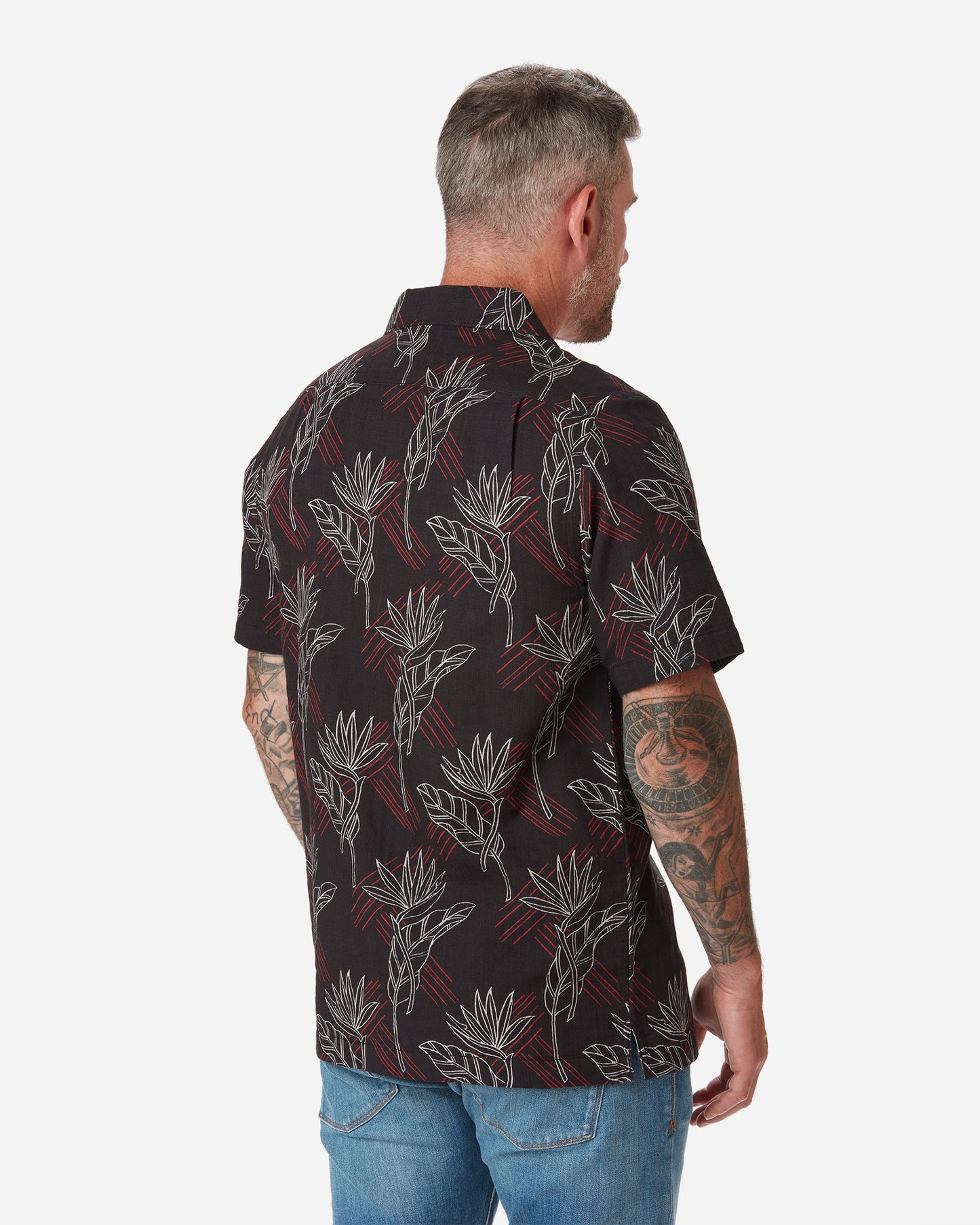 Double Gauze- Camp Shirt- Night Bird