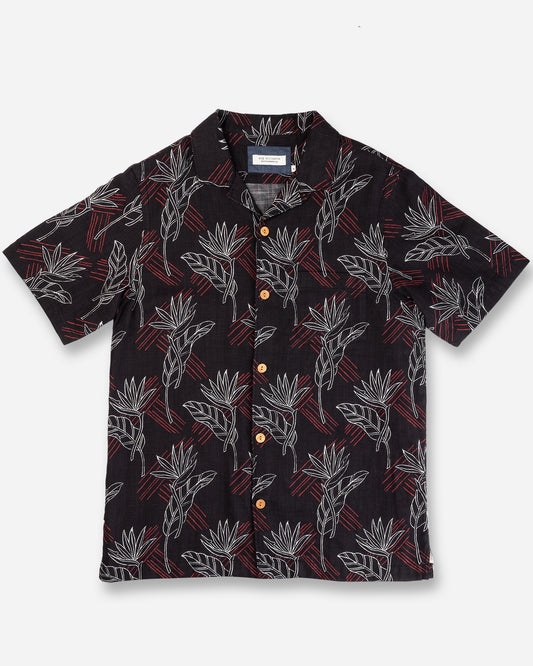 Double Gauze- Camp Shirt- Night Bird