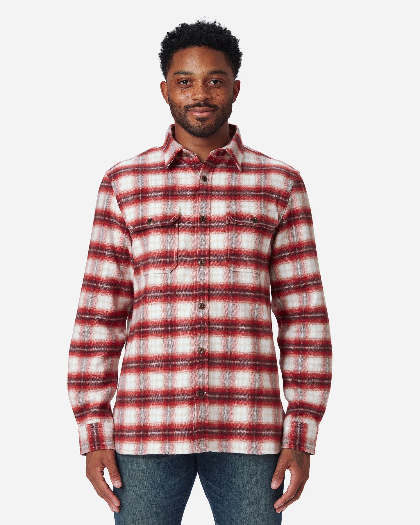Winter Flannel - Utility Shirt - Brick Window