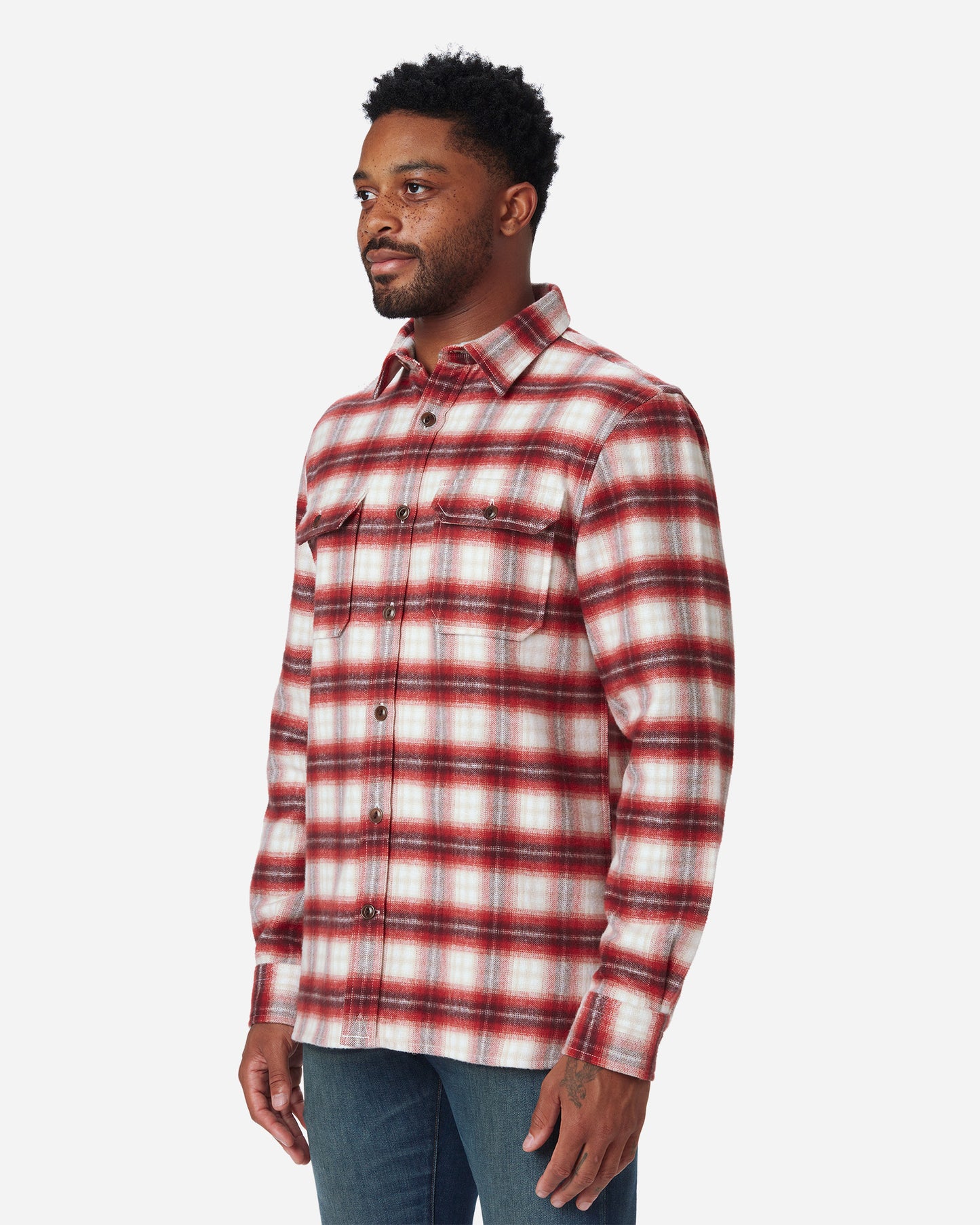 Winter Flannel - Utility Shirt - Brick Window