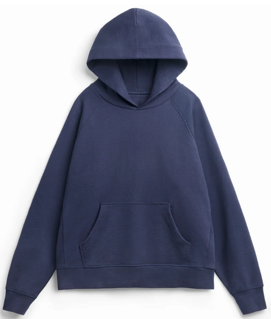 Super Heavyweight Hooded Sweatshirt - Organic Cotton - Navy