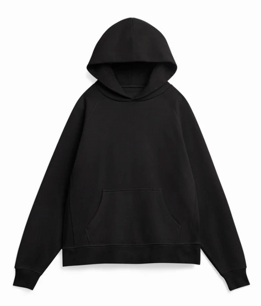 Super Heavyweight Hooded Sweatshirt - Organic Cotton - Black