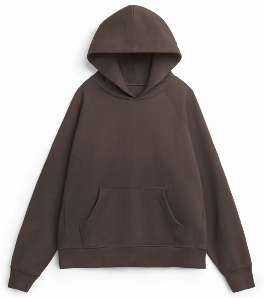 Lucchese Logo Sweatshirt - Super Heavyweight Hoody - Organic Cotton - Brown