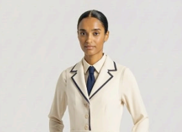 Female F&B Restaurant Tie Blue