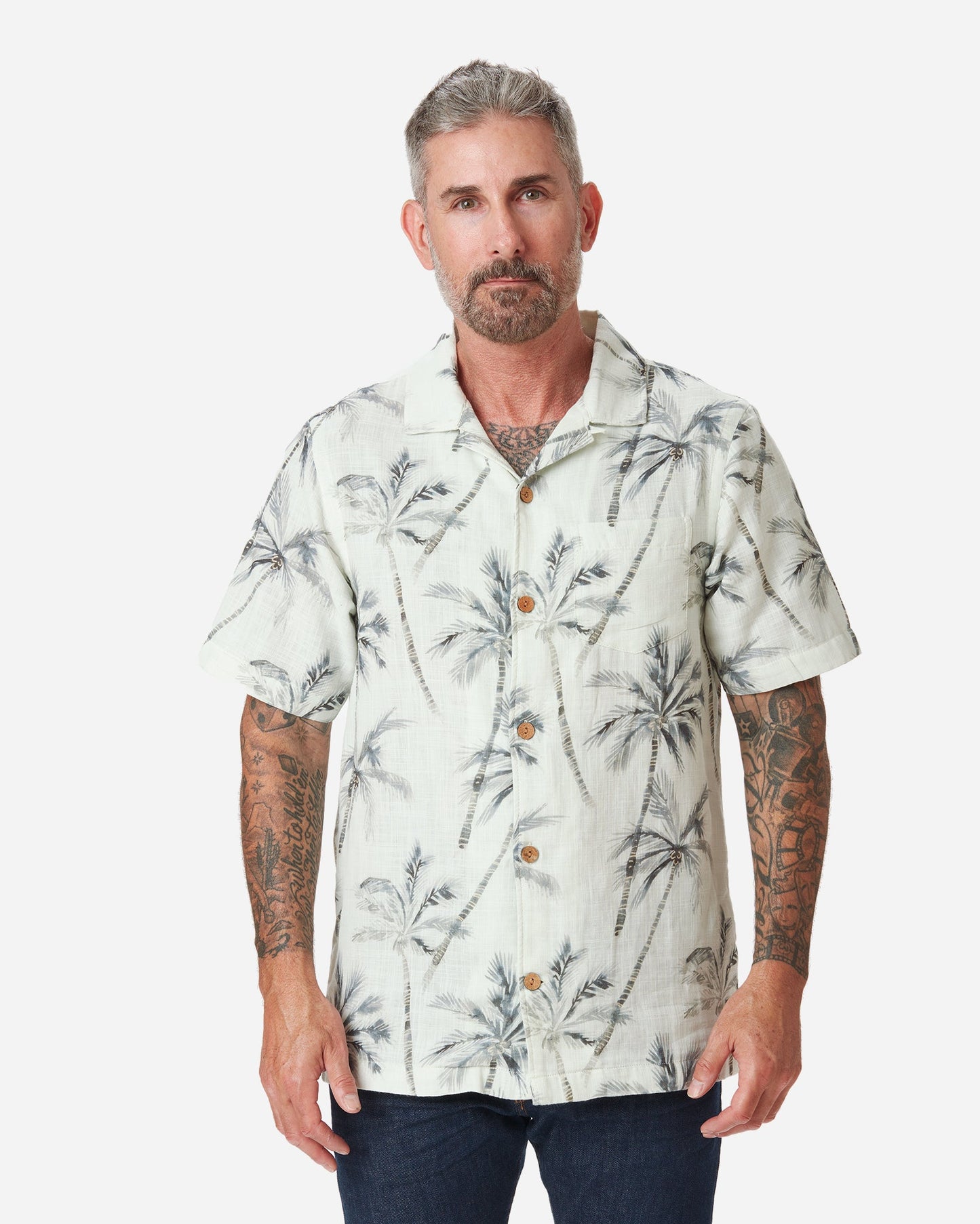 Double Gauze - Camp Shirt - Water Palm