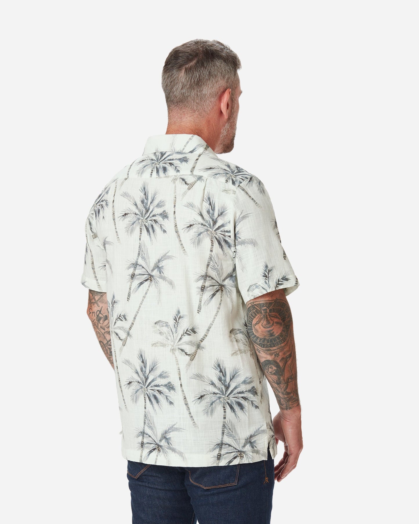 Double Gauze - Camp Shirt - Water Palm