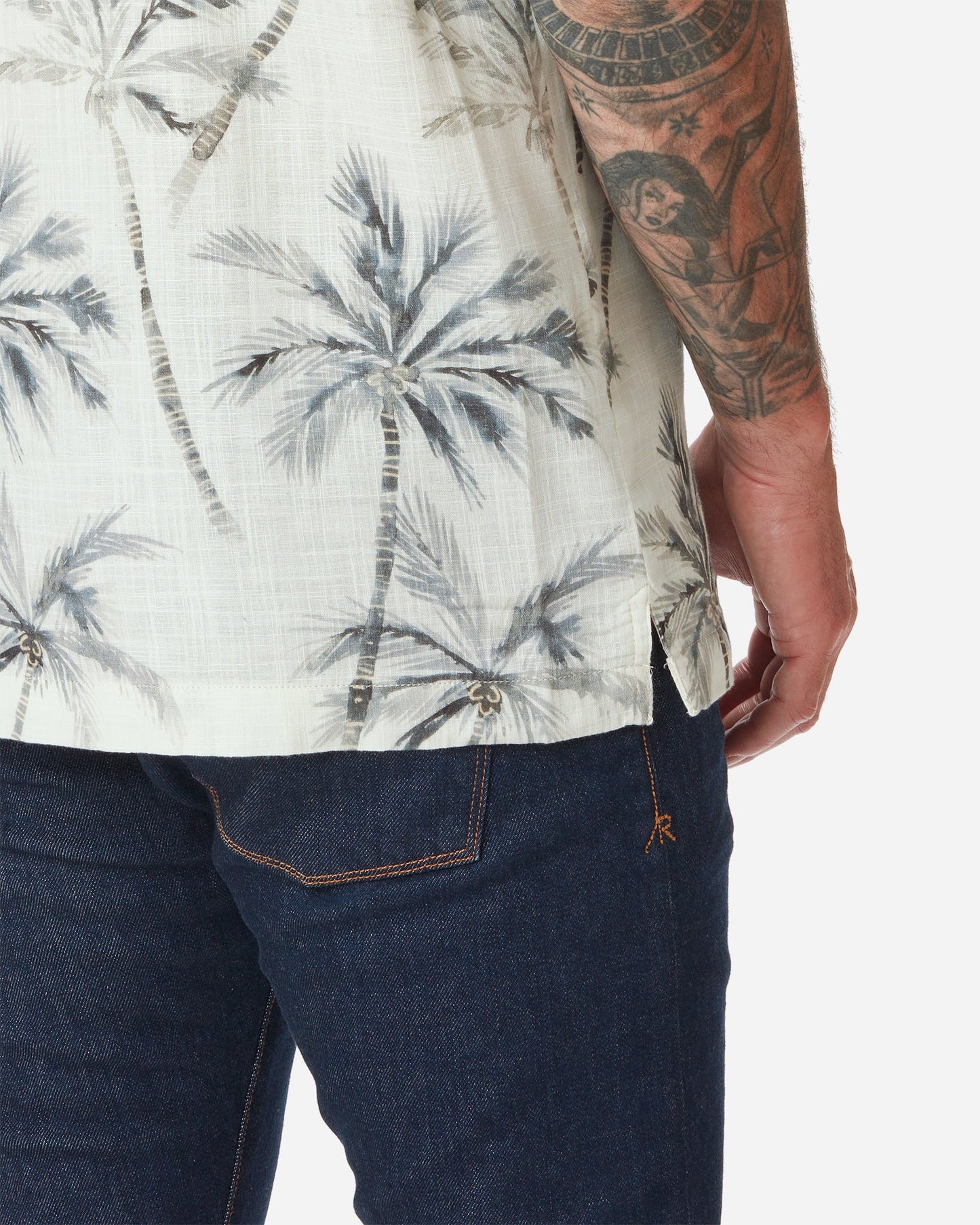 Double Gauze - Camp Shirt - Water Palm