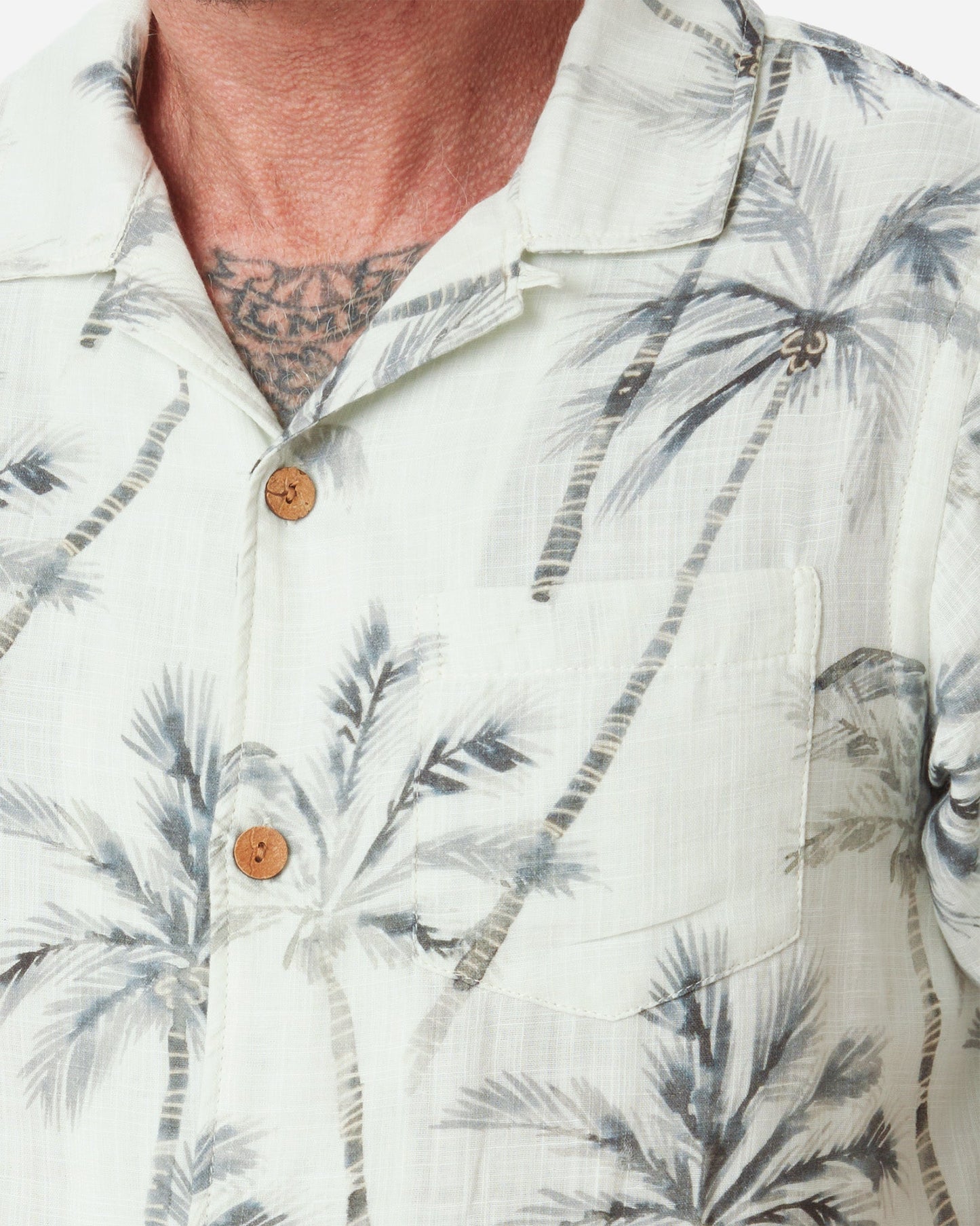 Double Gauze - Camp Shirt - Water Palm