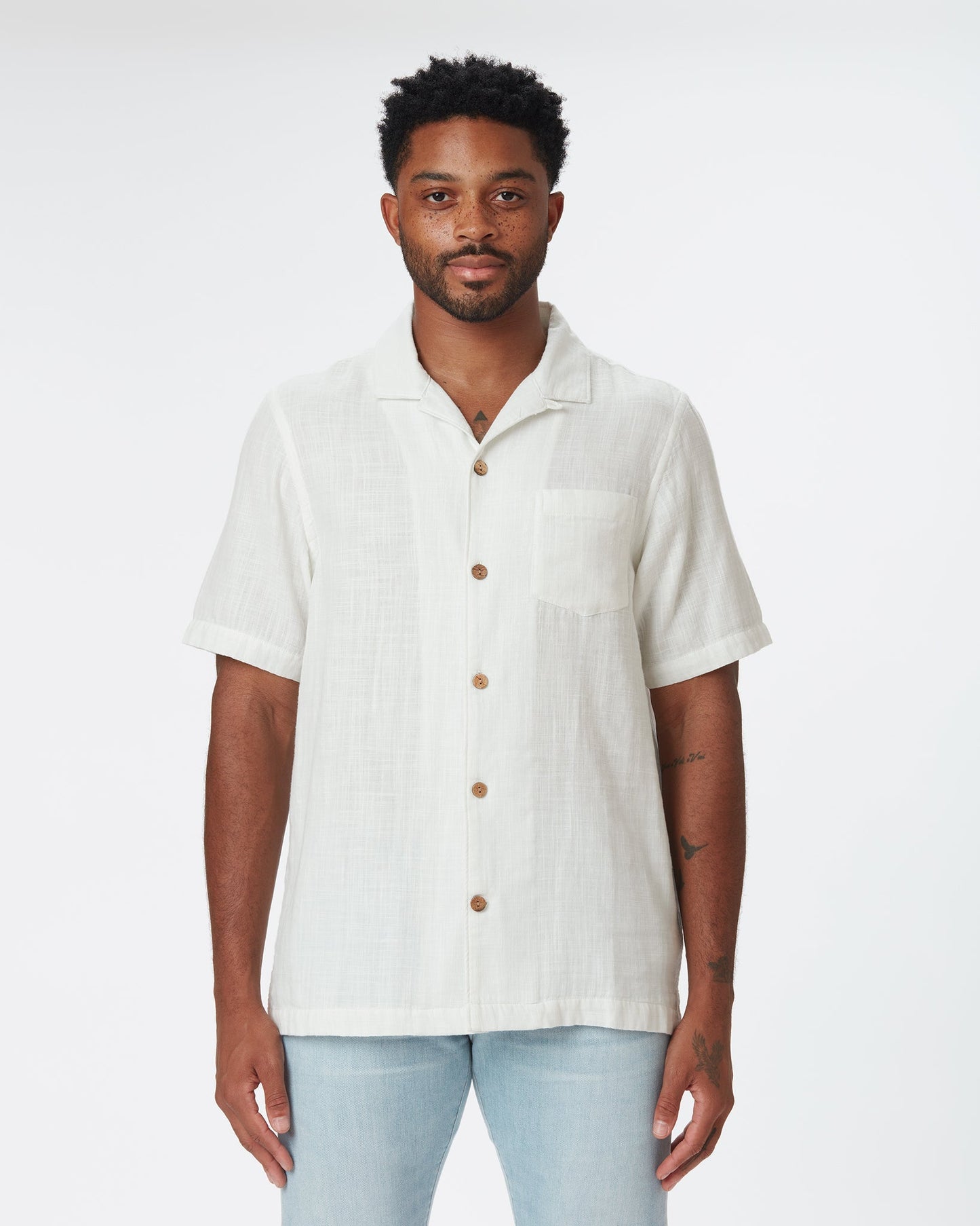 Double Gauze - Camp Shirt - Chalk