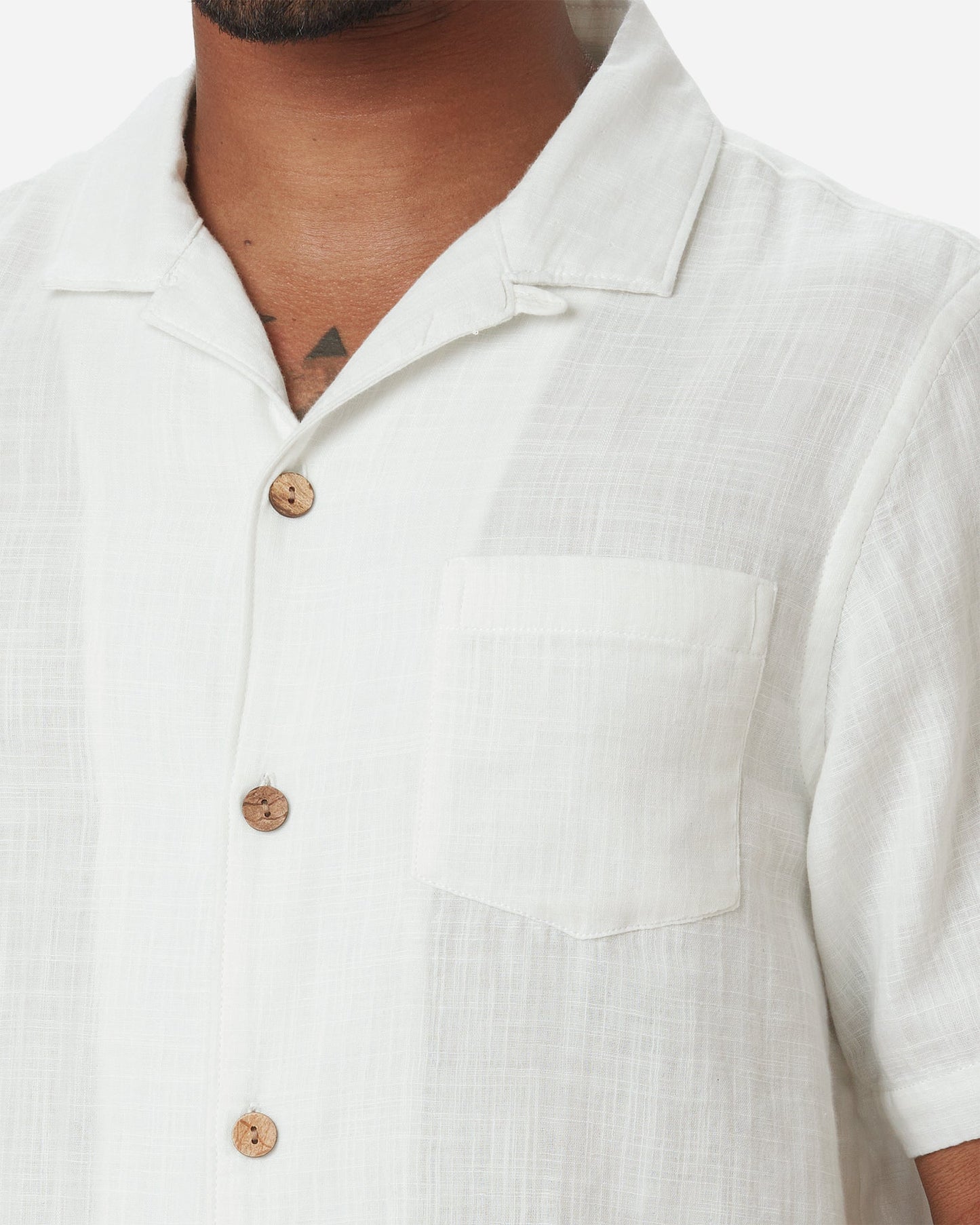 Double Gauze - Camp Shirt - Chalk