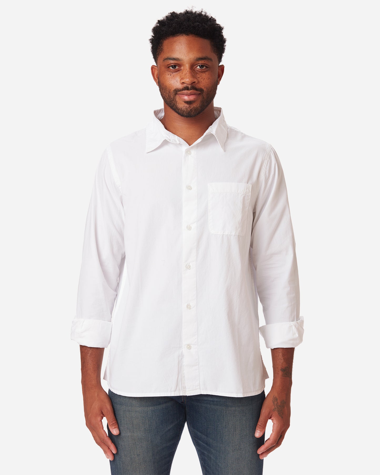 Poplin - Long Sleeve - White
