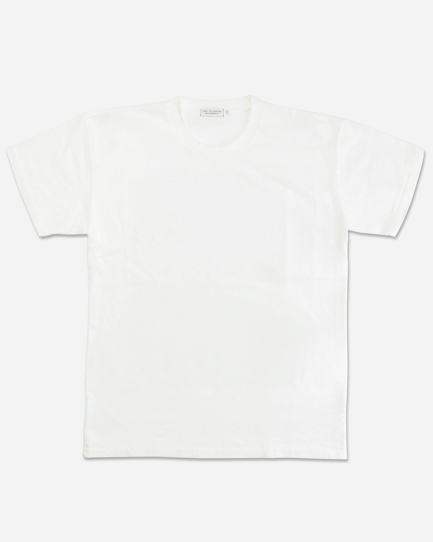 men's plain Ace Rivington white 100% cotton shirt