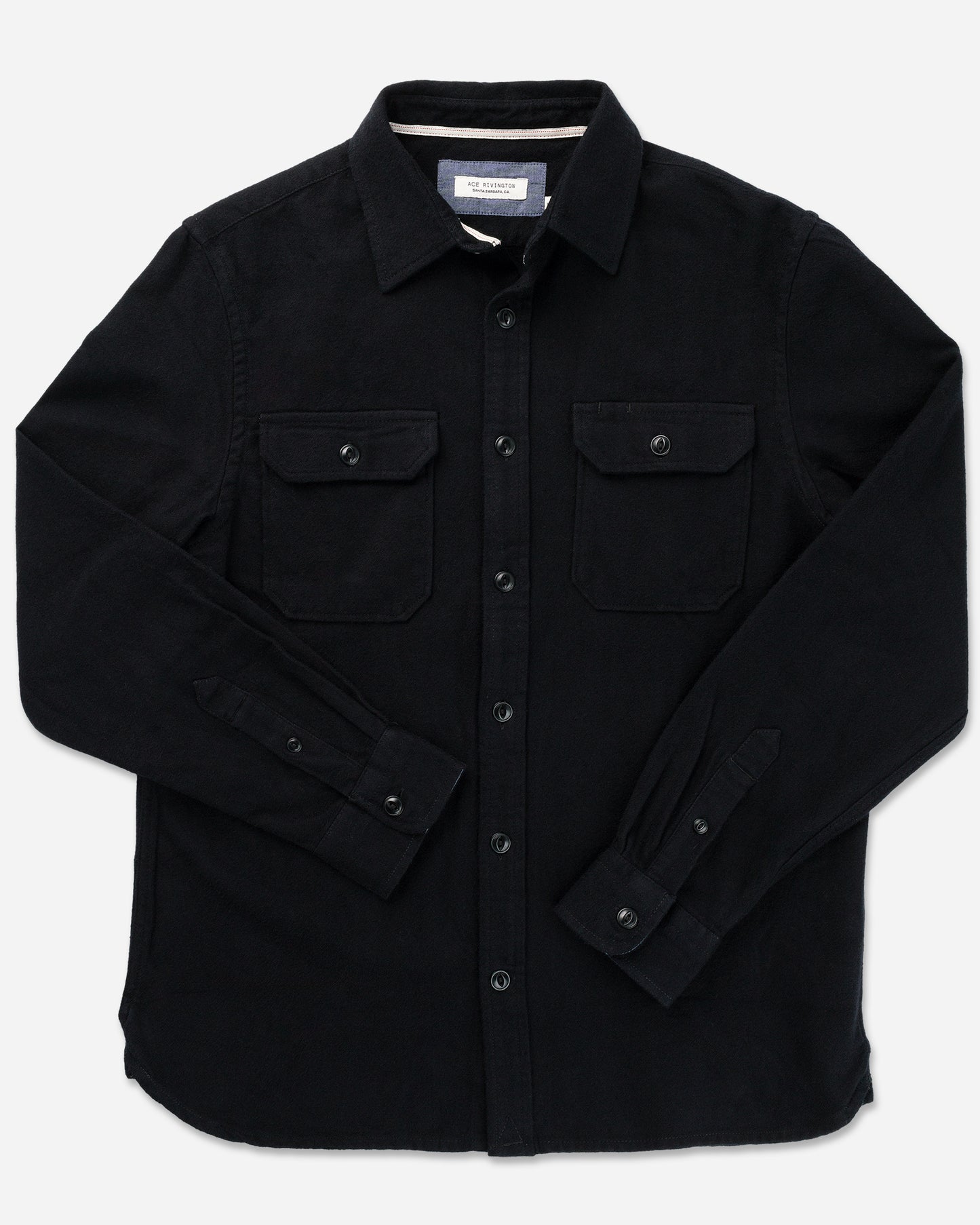 Winter Flannel - Utility Shirt - Black Black