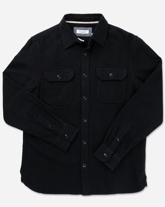 Winter Flannel - Utility Shirt - Black Black