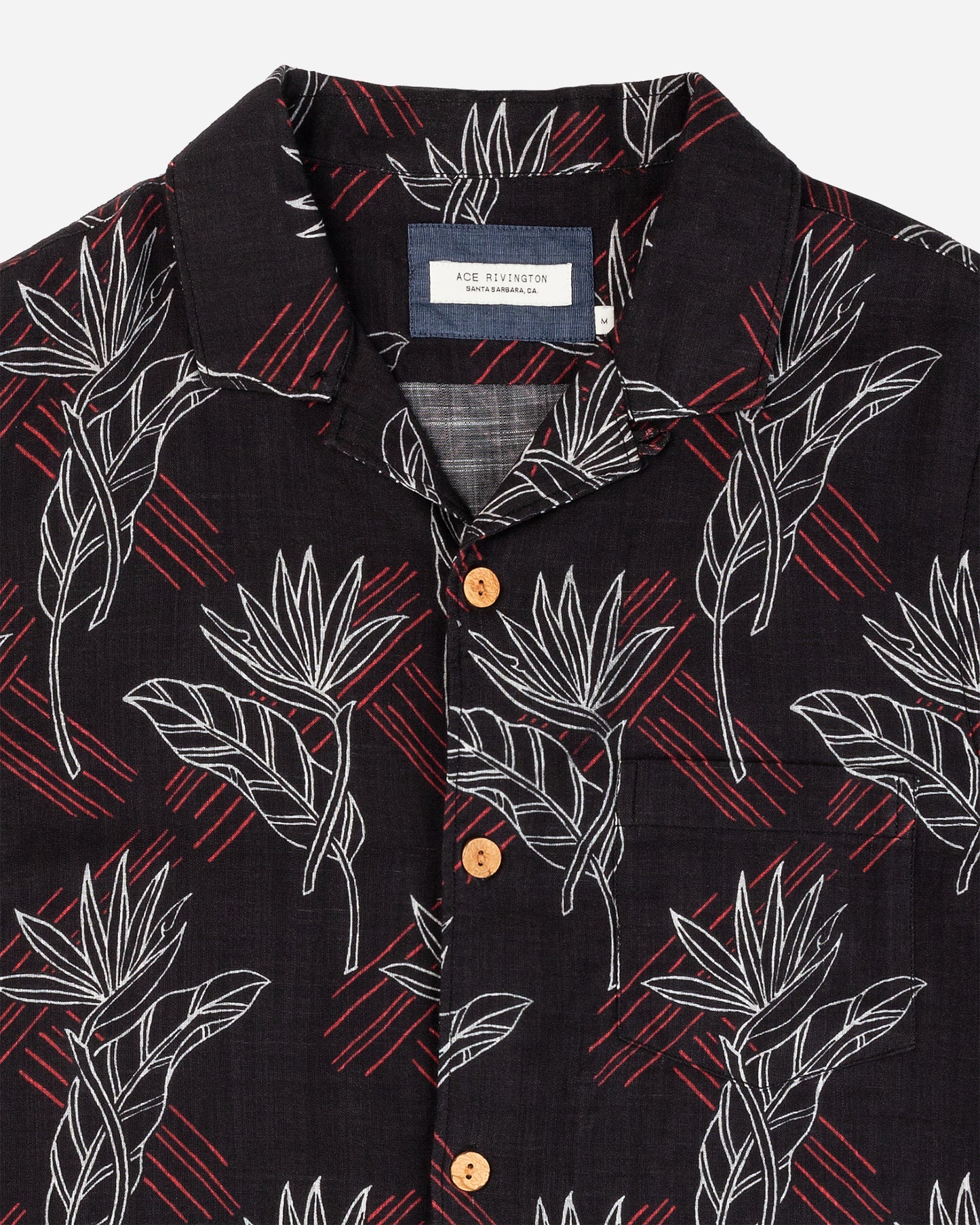 Double Gauze- Camp Shirt- Night Bird
