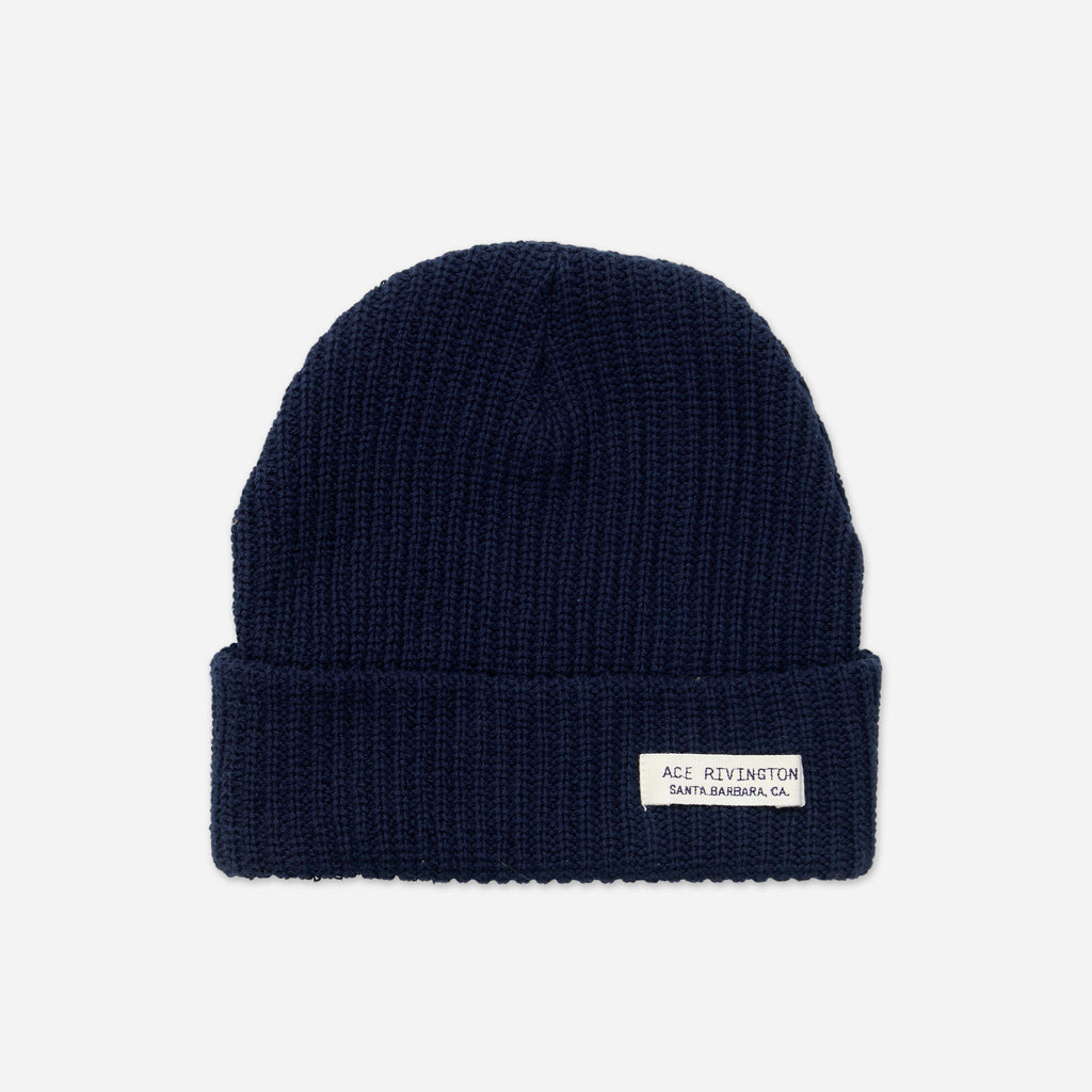 Organic Cotton Beanie - Navy