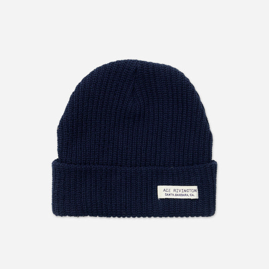 Organic Cotton Beanie - Navy